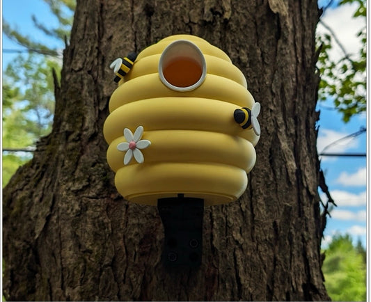 Beehive Bird Box | Outdoor Birdhouse with Bees & Flowers