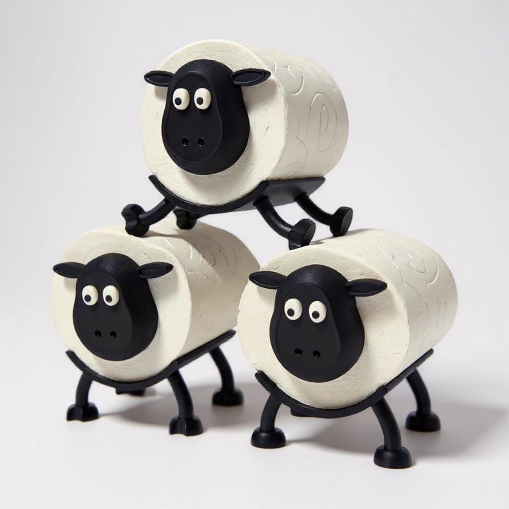 The Trio Sheep | Toilet Roll Holder